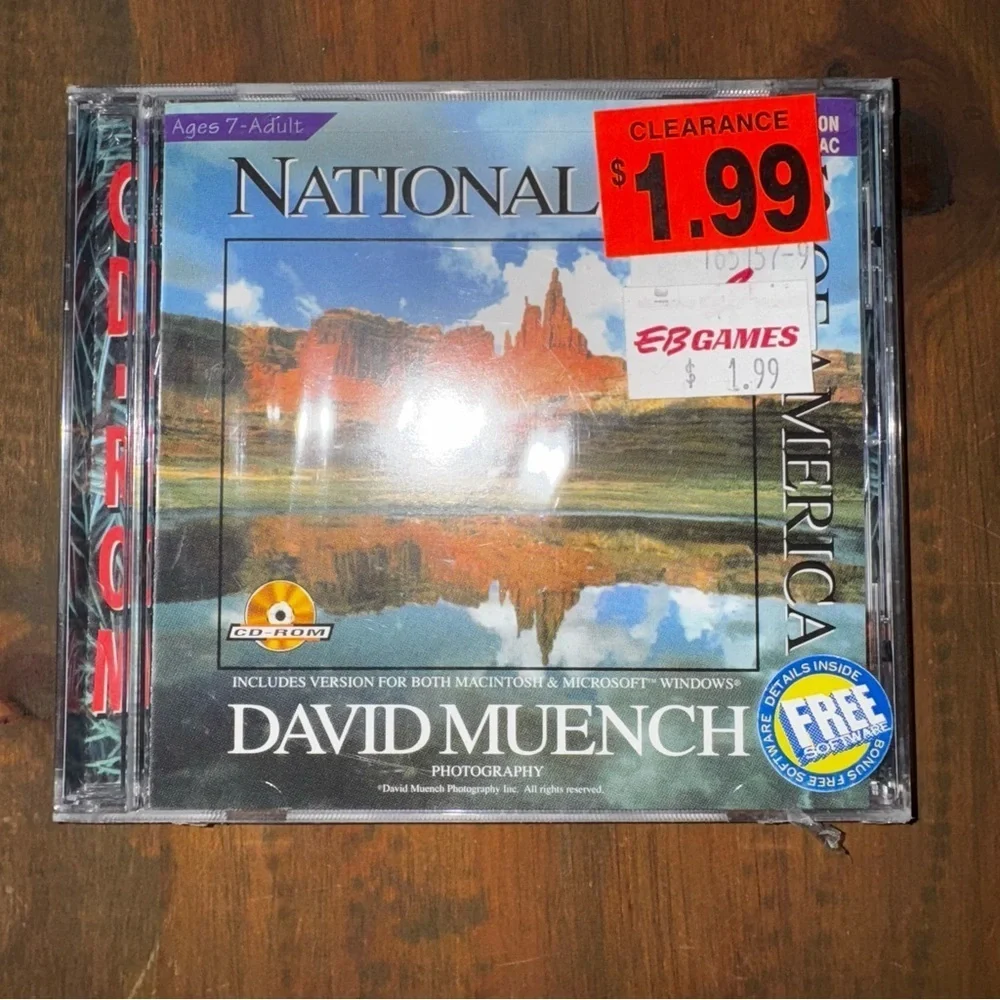 NATIONAL PARKS OF AMERICA - Photography by David Muench - 1995 - CD-ROM Vintage